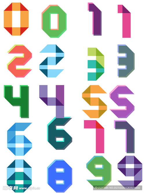 数字立体风标签图标的免扣设计精髓